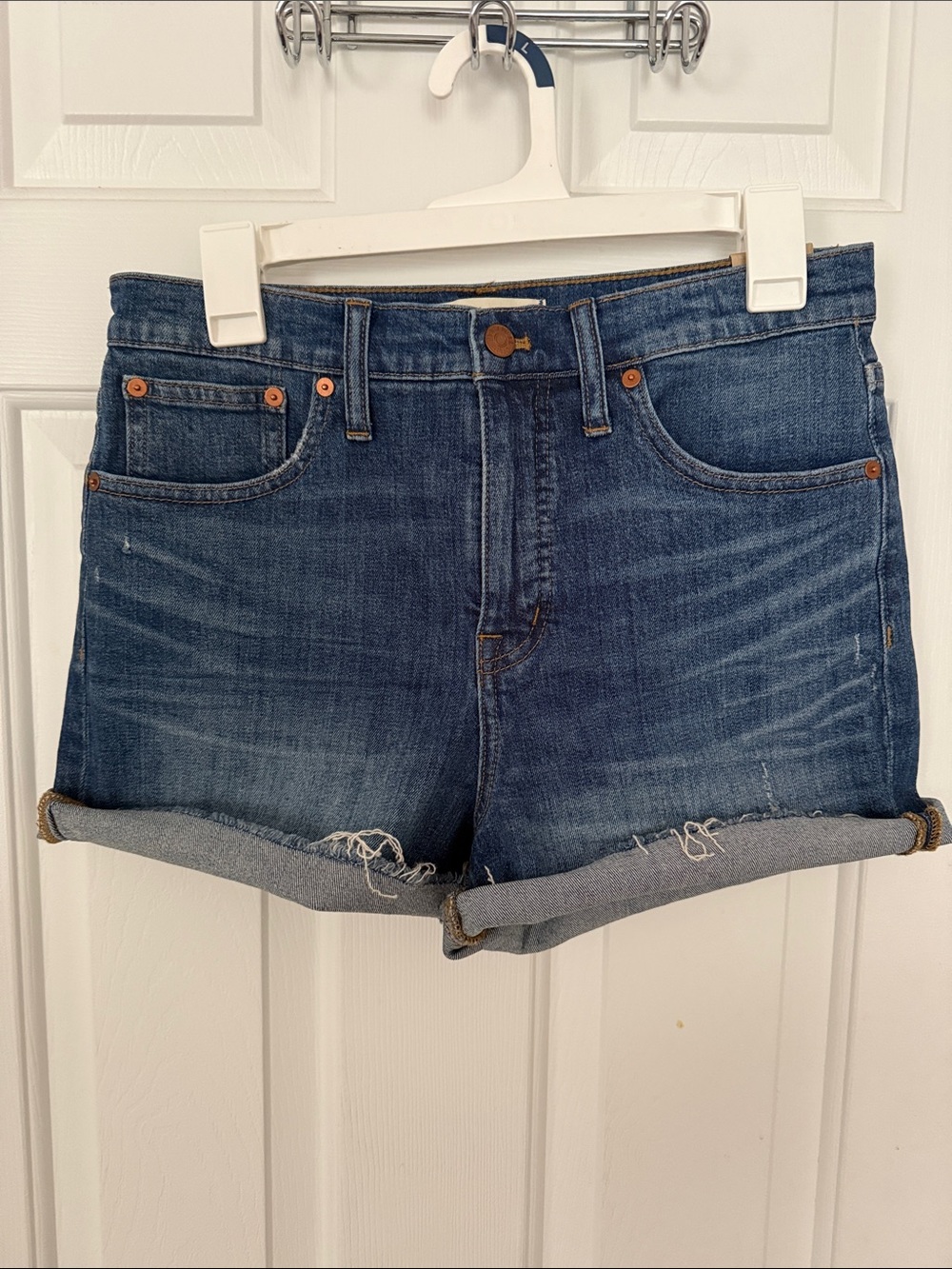 Madewell Women’s Wash Blue High-Rise Denim Shorts Size 28 NWT - Picture 5 of 9